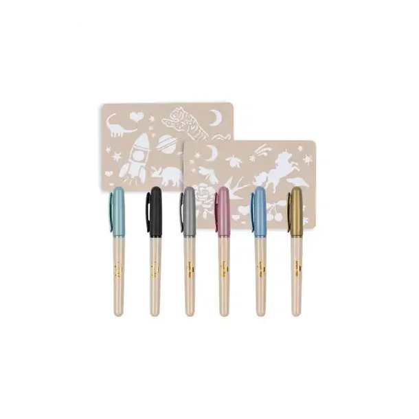 Konges Sljd Tattoo Pen Set Multi